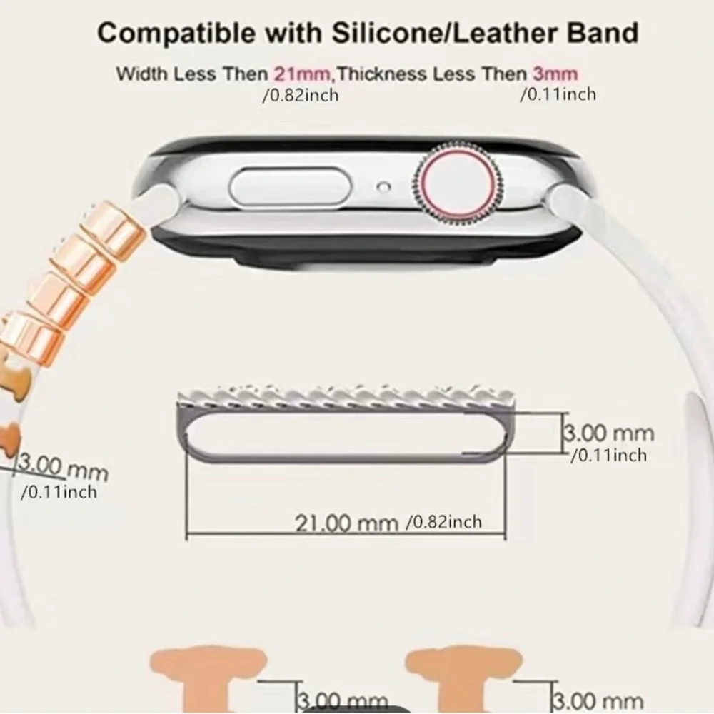 Disney Mickey Mouse iWatch and Magic Band charms. 4 silver watch band ch… - Picture 4 of 4